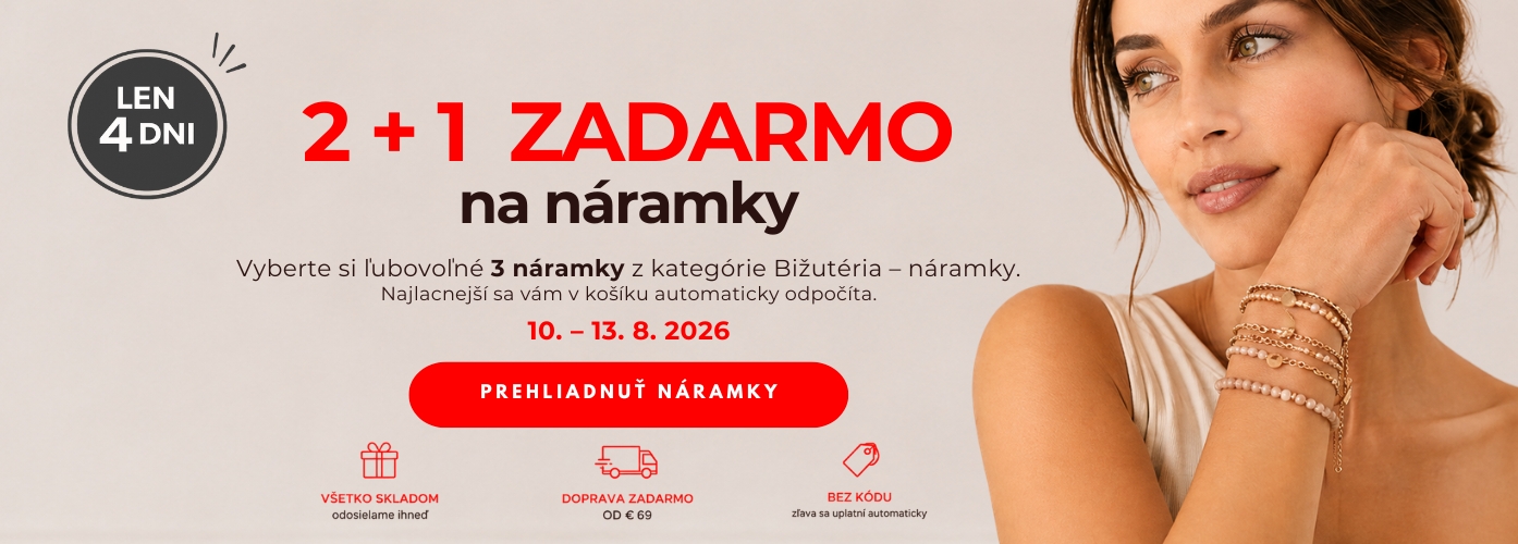 Akce 2+1 zadarmo náramky