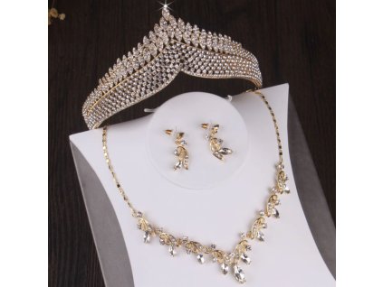 34969 barokni svatebni souprava gold pozlacena