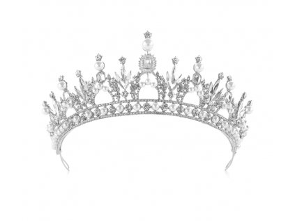 41340 svatebni korunka baroque tiara postribrena