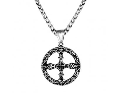 Pánský náhrdelník s přívěskem Keltského Kříže - nerez ocel
