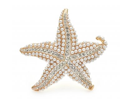 Brož perlová Mořská Hvězdice
