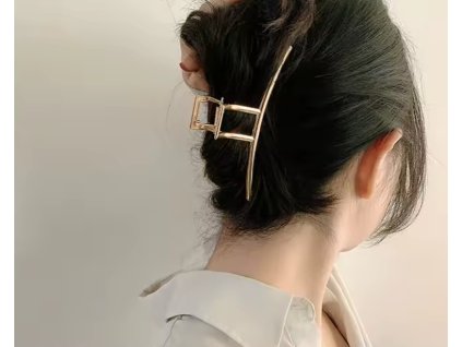 Minimalistický skřipec do vlasů ve tvaru jedné linky