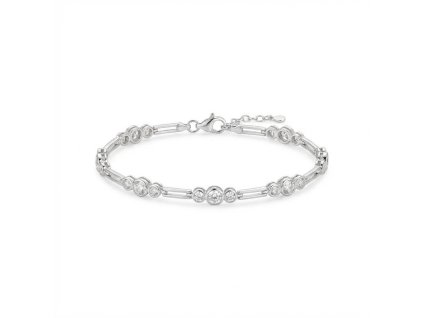 Stříbrný náramek s brilantním leskem - jemná linie s výrazným efektem