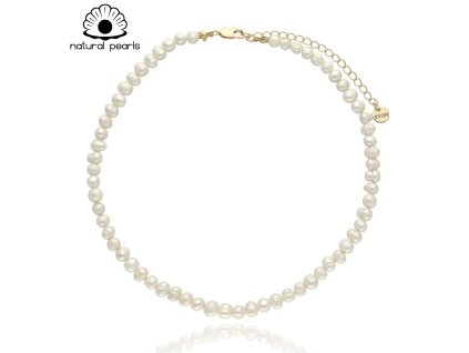 Minimalistický náhrdelník z přírodních sladkovodních perel 1