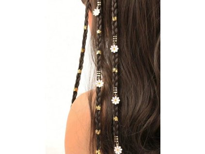 Designová sada ozdob do vlasů se sedmikráskami