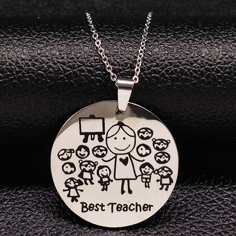 Náhrdelník BEST TEACHER - nerez oceľ