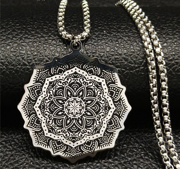 Náhrdelník unisex MANDALA - nerez oceľ