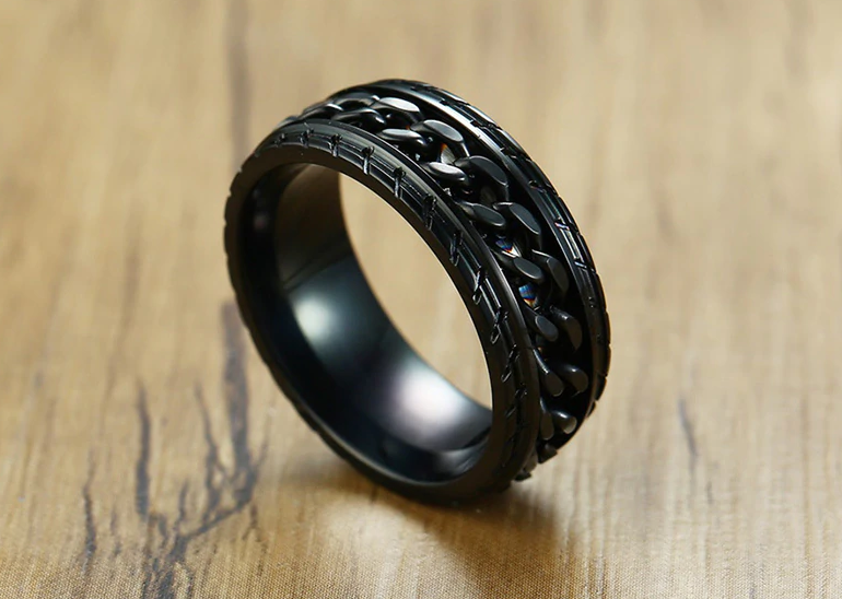 Prsteň z nerezovej ocele REŤAZ Velikost prstenu: 62mm