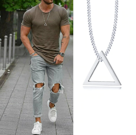 Náhrdelník z nerezovej ocele TRIANGL