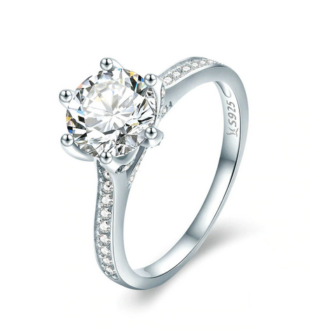 Prsteň DIAMOND ZIRCON - striebro 925 Velikost prstenu: 51,9mm