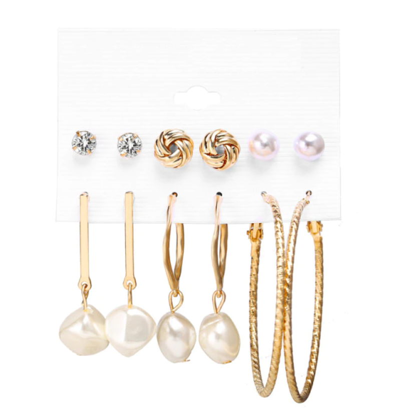 Sada náušníc - zlaté Typ: Typ 2