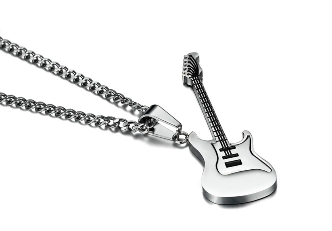 Pánsky náhrdelník KYTARA - nerez oceľ Typ: Typ 2