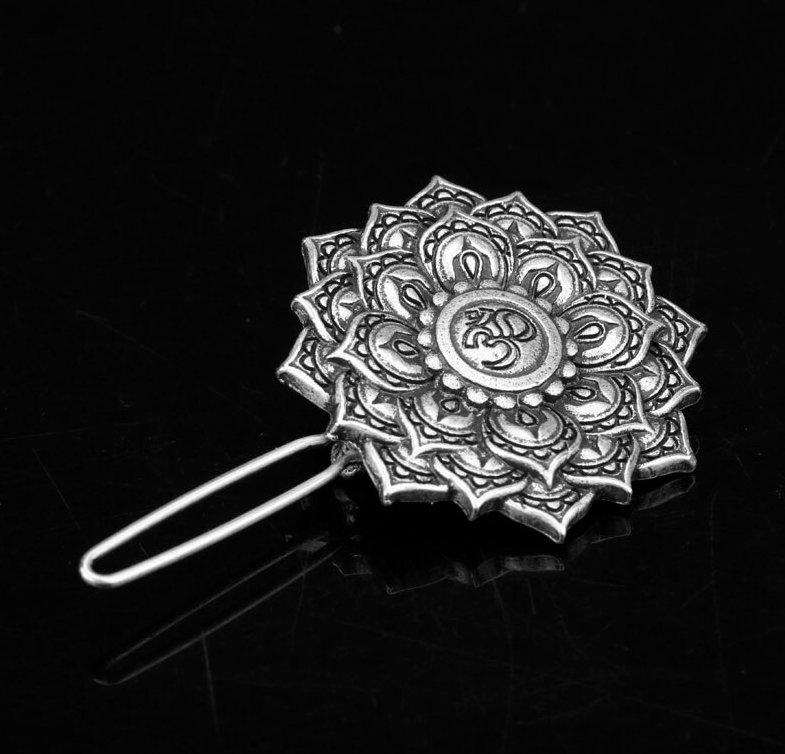 Retro spona do vlasov KVETENOVÁ MANDALA