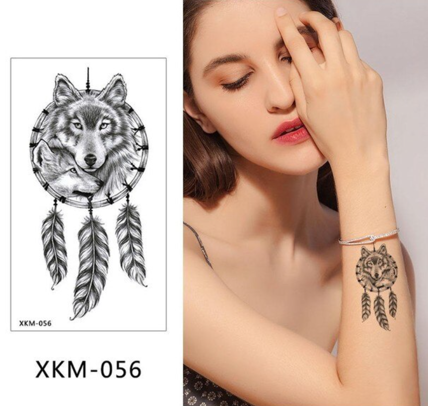 Vodeodolné dočasné tetovanie VLK XKM-056
