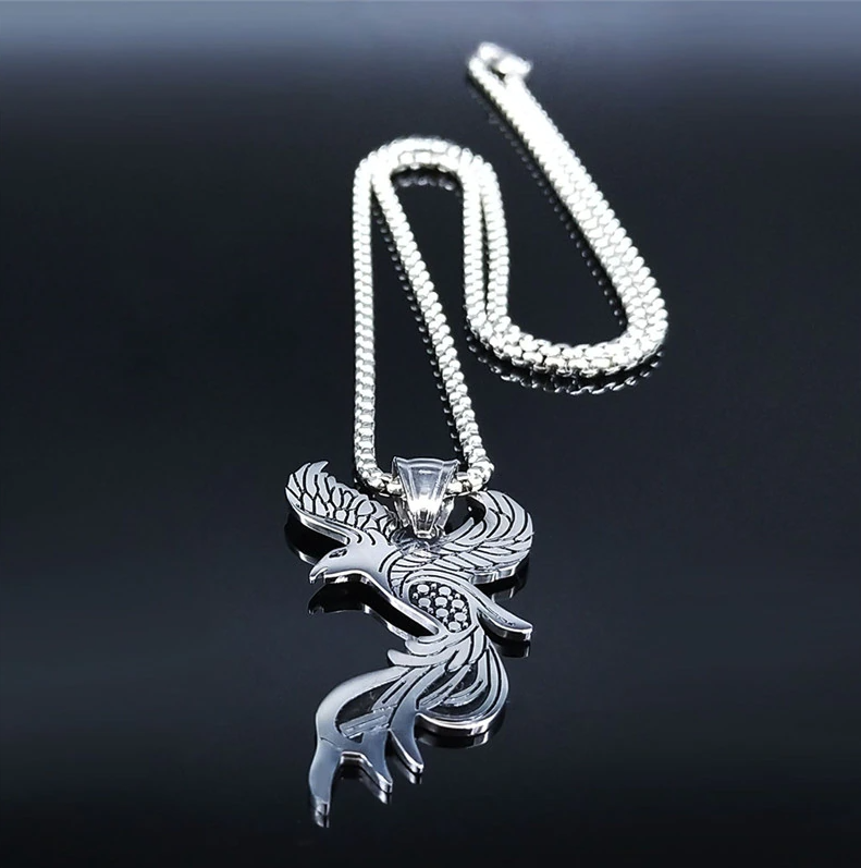 Náhrdelník z nerezovej ocele Phoenix