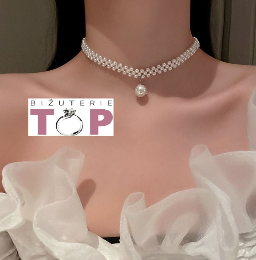 Perlový choker náhrdelník Typ: Typ 2