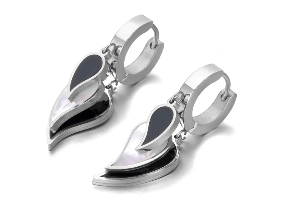 Dámske náušnice Tri kvapky - nerez oceľ