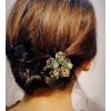 43001 2 retro spona do vlasu kvet