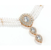 Perlový vícevrstvý choker náhrdelník Trinity