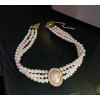 Perlový vícevrstvý choker náhrdelník