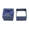 Dárková krabička na šperky 5 x 5 cm - navy blue