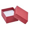 Papierová darčeková krabička na šperky 4,7 x 4,3 cm - červená