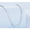 Elegantní stříbrný náhrdelník se střídavými čtvercovými zirkony - Stříbro 925