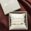 Elegantní set tří náramků YVON s přírodními materiály 3