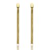 Dlouhé náušnice YVON s jemnými řetízky ve zlaté barvě
