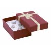 Dárková krabička na šperky – bordó 50 × 80 × 25 mm