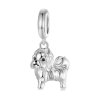 Přívěsek ve tvaru malého chlupatého pejska - Stříbro 925
