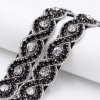Elegantní černý štrasový pásek ke slavnostním šatům