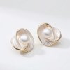 Nadčasové perlové náušnice - stříbro 925
