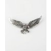 Výrazná kovová brož orel s roztaženými křídly