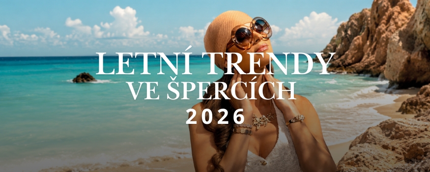 Letní trendy ve špercích 2026: Barvy, vrstvení a výrazné doplňky, které letos ovládnou outfity