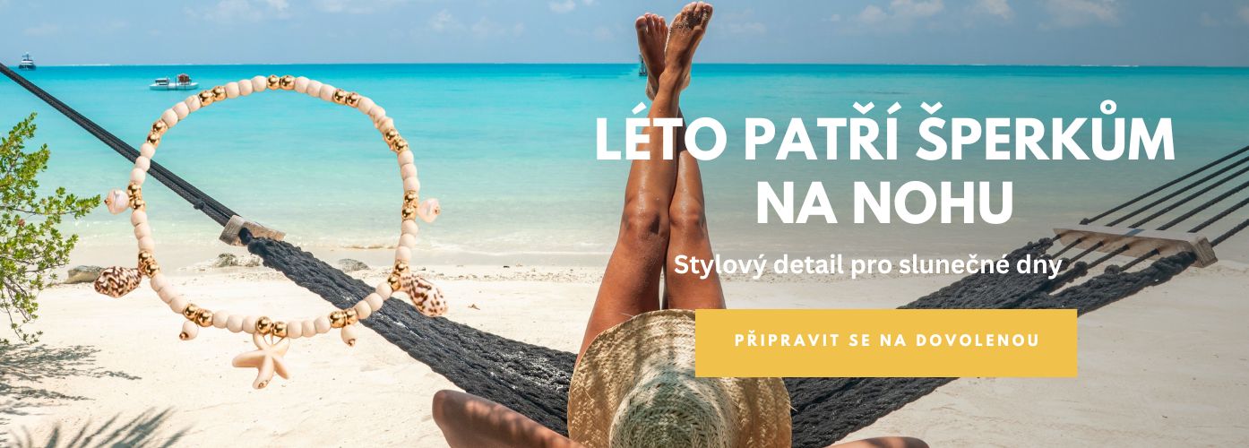 Náramky na nohu léto 2025