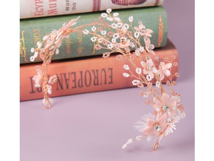 Slavnostn souprava ozdoba s nunicemi Beige flowers