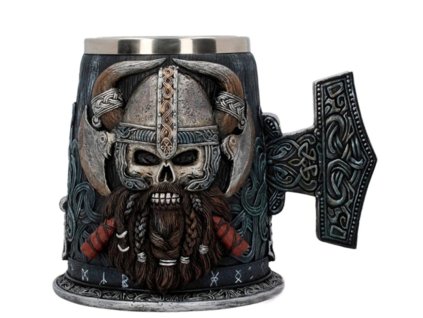 Středověký krýgl na pivo 500 ml Warrior