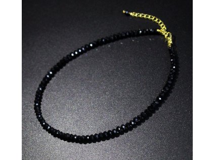 Dámský módní korálkový choker náhrdelník (Druh barvy Černá)