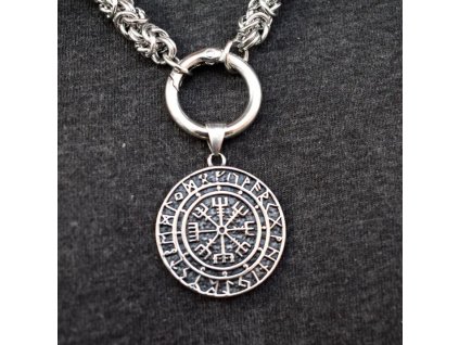 Náhrdelník z nerezové oceli Runový Amulet