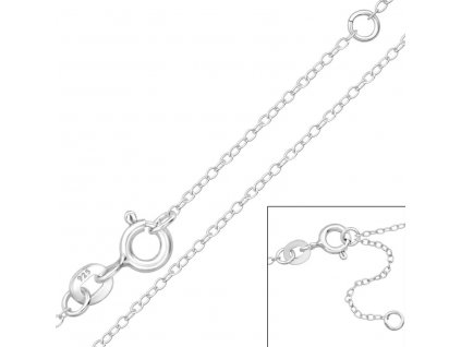 Dětstký náhrdelník 35 cm s 3 cm prodloužením - Stříbro 925