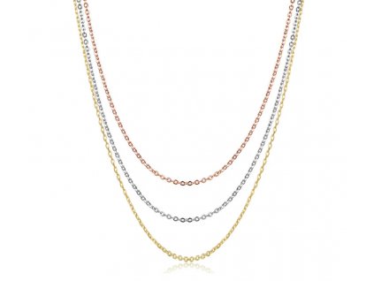 Stříbrný klasický řetízkový náhrdelník - Stříbro 925