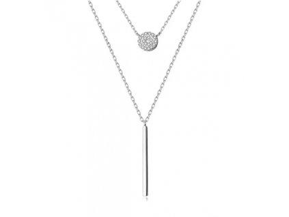 Dvojitý náhrdelník s přívěsky - Stříbro 925