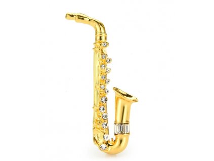 Brož zlatý Saxofon