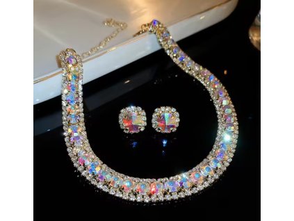 Krystalová souprava choker Crystal Drop