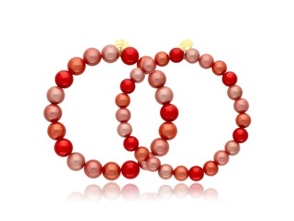 Náramky s 3D efektem Miracle Beads červená kolekce ILLUSION 1