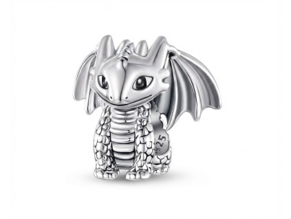 Originální stříbrný korálek létající drak pro náramky