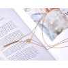 39675 2 vicevrstvy nahrdelnik z nerezove oceli fashion ruzove pozlaceni