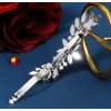 39765 2 spona do vlasu s kaminky flower zirkon