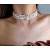 Perlový vícevrstvý choker náhrdelník
